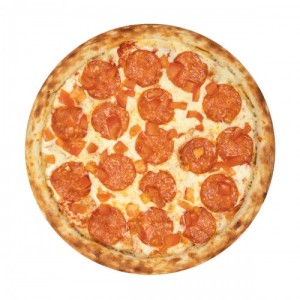 Пицца "Пепперони с томатами" 25 см.